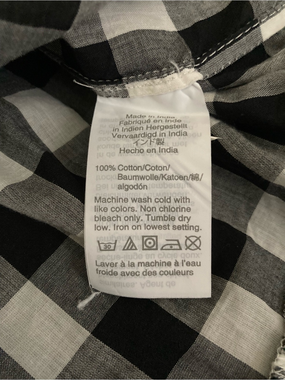 J.Crew black and white strapless gingham dress size S - Picture 5 of 5